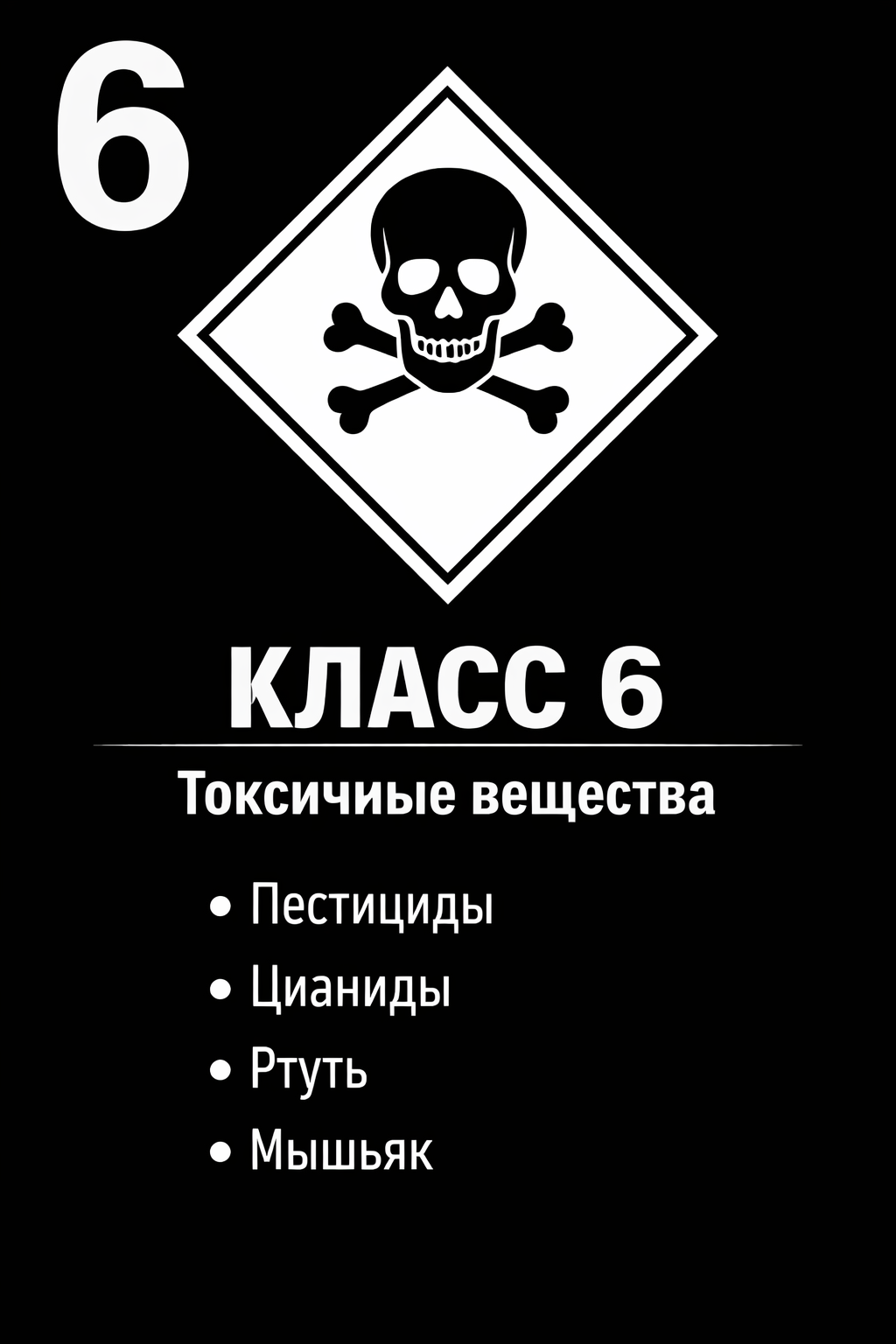 Класс 6 — Токсичные вещества